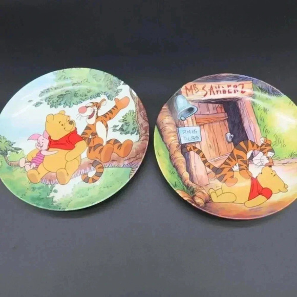 Disney Other - Vintage Disney Winnie The Pooh Collectable Plates Fun in the 100 Acre Woods